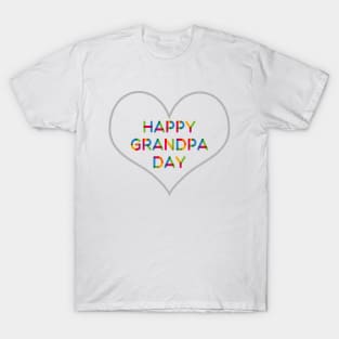 Happy Grandpa Day. Matching Grandpa T-Shirt